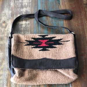 COPY - NWOT Annie O Wool Leather Mini Handbag